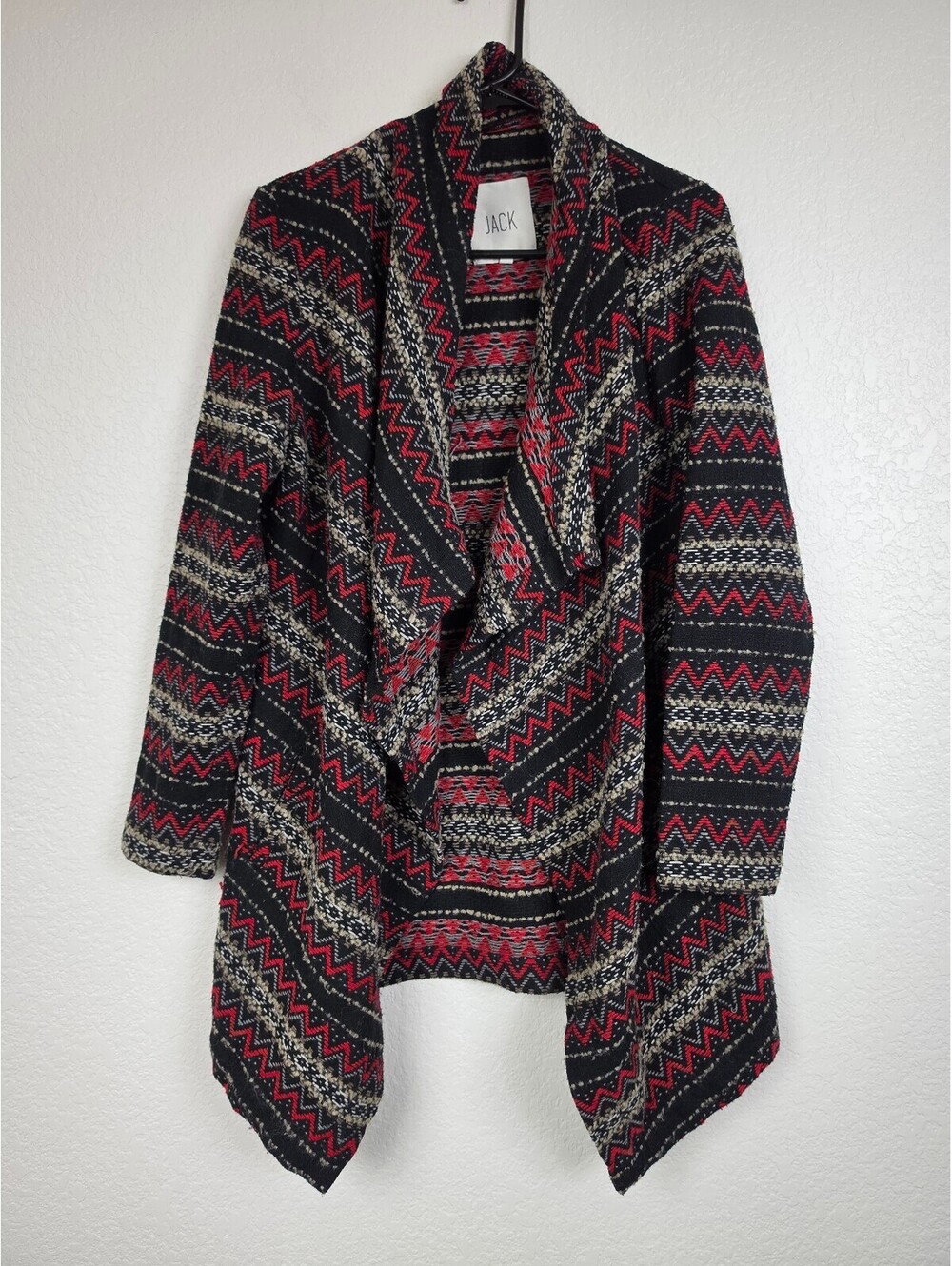Anthropologie JACK Women's Patterned Open Front Cardigan